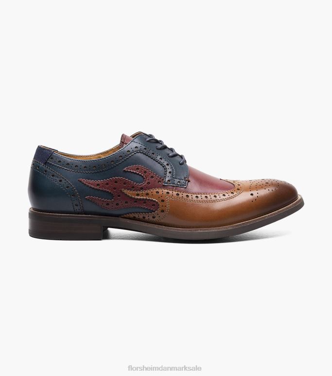 Florsheim Mænd uptown krydret vingespids oxford NF0RV110 fodtøj cognac multi