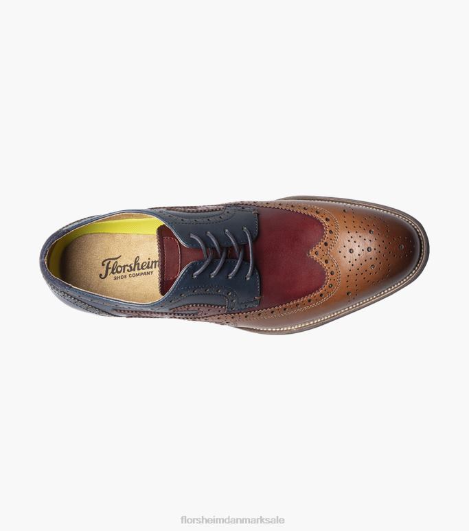 Florsheim Mænd uptown krydret vingespids oxford NF0RV110 fodtøj cognac multi