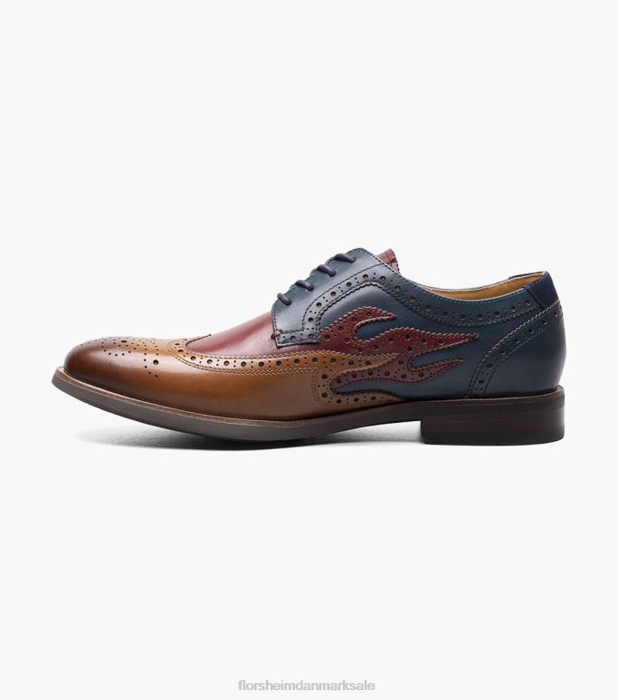 Florsheim Mænd uptown krydret vingespids oxford NF0RV110 fodtøj cognac multi