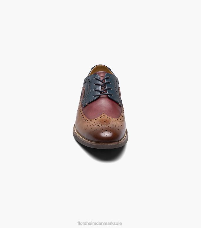 Florsheim Mænd uptown krydret vingespids oxford NF0RV110 fodtøj cognac multi