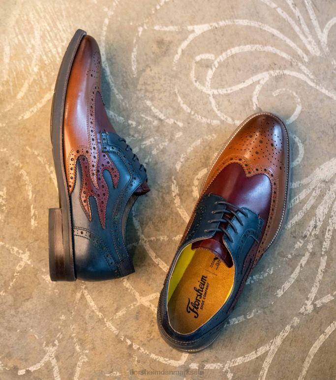 Florsheim Mænd uptown krydret vingespids oxford NF0RV110 fodtøj cognac multi