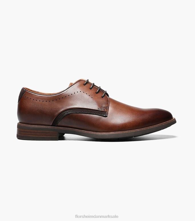 Florsheim Mænd uptown plain toe oxford NF0RV239 fodtøj cognac