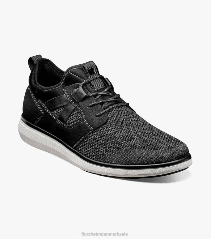 Florsheim Mænd venture strik almindelig tå snøre sneaker NF0RV351 fodtøj sort