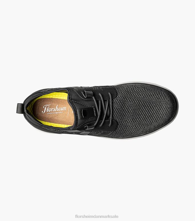 Florsheim Mænd venture strik almindelig tå snøre sneaker NF0RV351 fodtøj sort