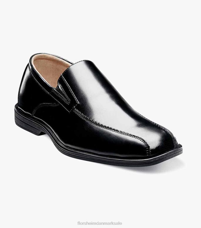 Florsheim børn afsløre jr cykel tå glide på NF0RV488 fodtøj sort