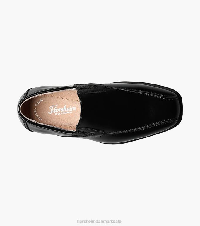 Florsheim børn afsløre jr cykel tå glide på NF0RV488 fodtøj sort