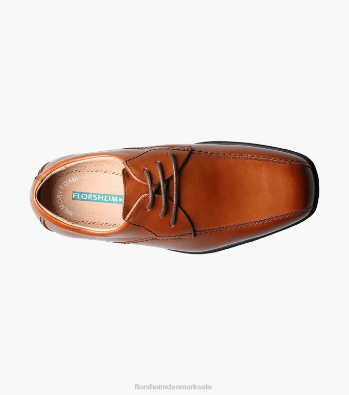 Florsheim børn afsløre jr cykel tå oxford NF0RV489 fodtøj cognac