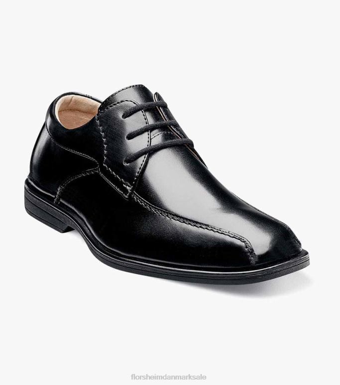 Florsheim børn afsløre jr cykel tå oxford NF0RV490 fodtøj sort