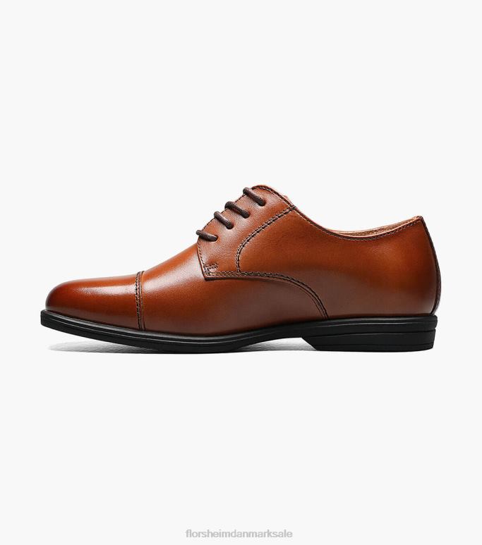 Florsheim børn afsløre jr kappe tå oxford NF0RV470 fodtøj cognac