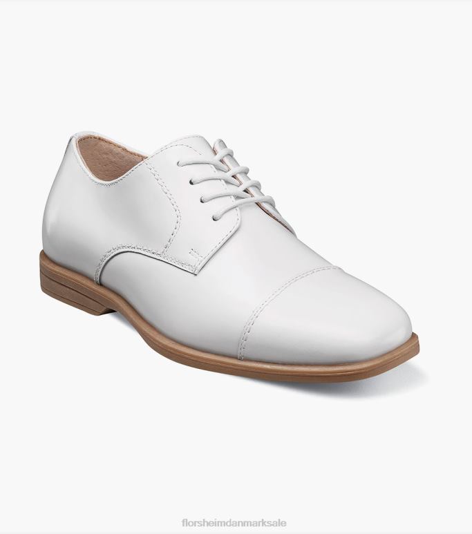 Florsheim børn afsløre jr kappe tå oxford NF0RV472 fodtøj hvid