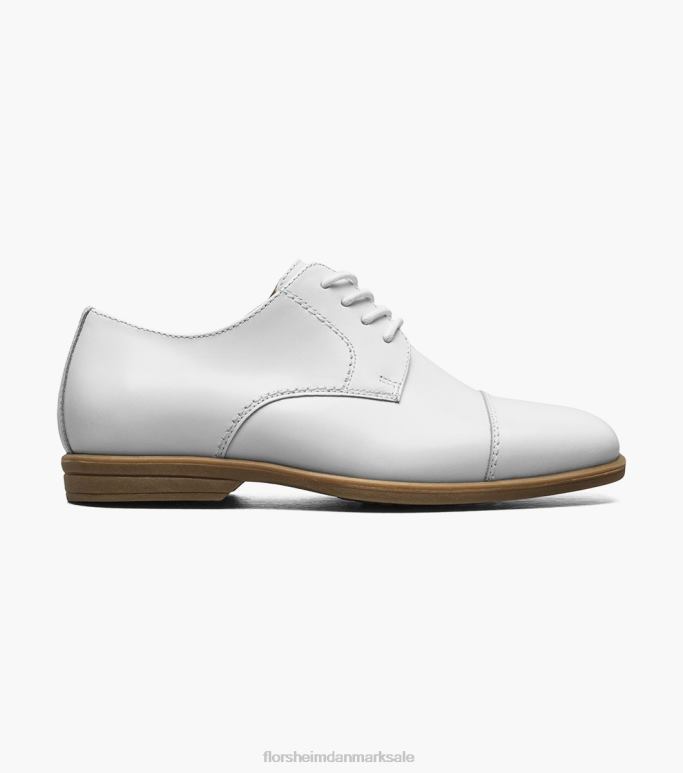Florsheim børn afsløre jr kappe tå oxford NF0RV472 fodtøj hvid