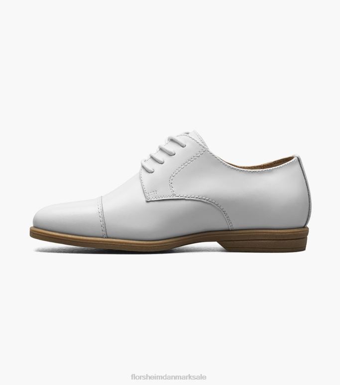 Florsheim børn afsløre jr kappe tå oxford NF0RV472 fodtøj hvid