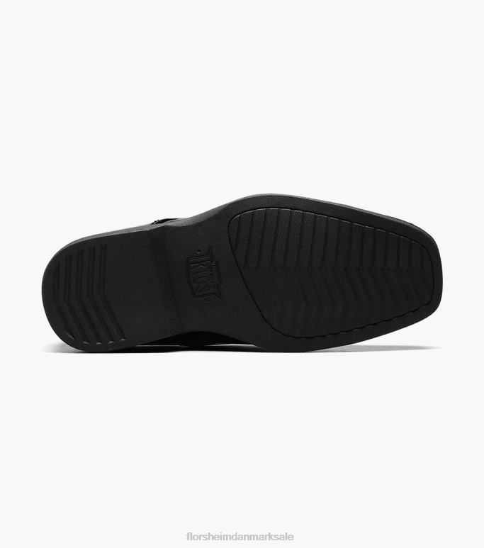 Florsheim børn afsløre jr kappe tå oxford NF0RV473 fodtøj sort patent