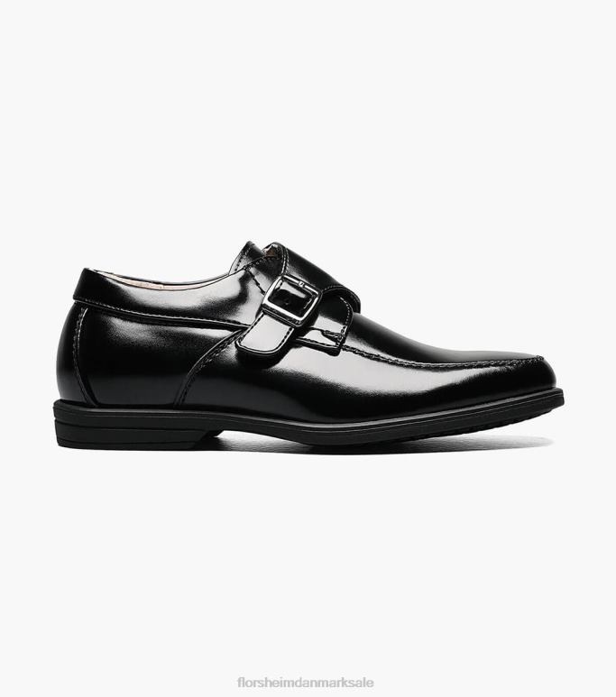 Florsheim børn afsløre jr moc toe munk rem oxford NF0RV485 fodtøj sort