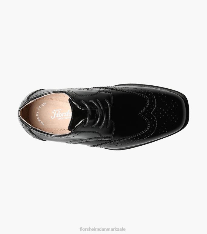 Florsheim børn afsløre jr vingespids oxford NF0RV484 fodtøj sort