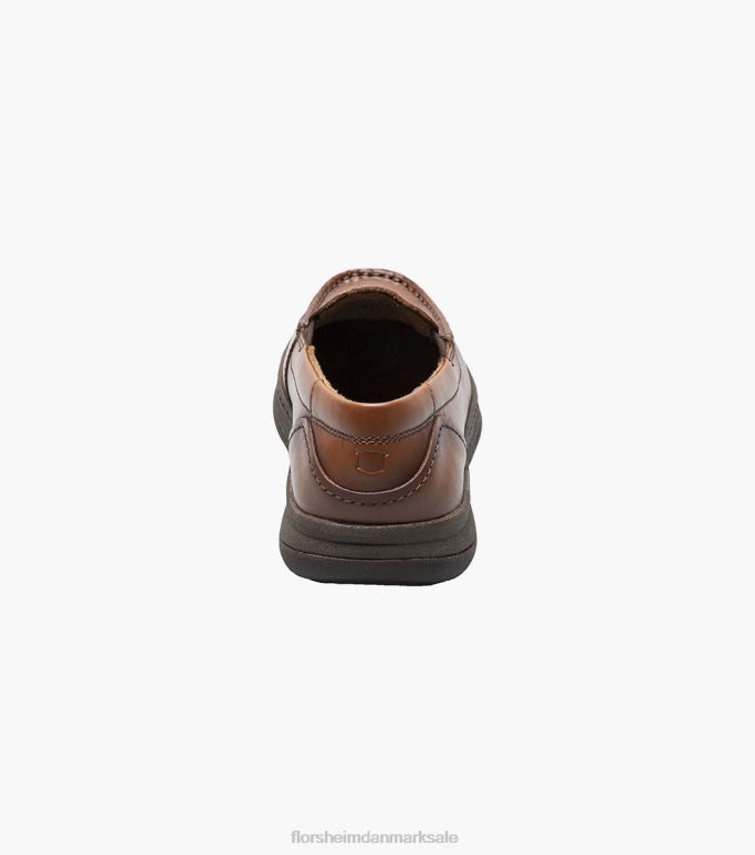 Florsheim børn central jr moc toe venetiansk loafer NF0RV478 fodtøj cognac