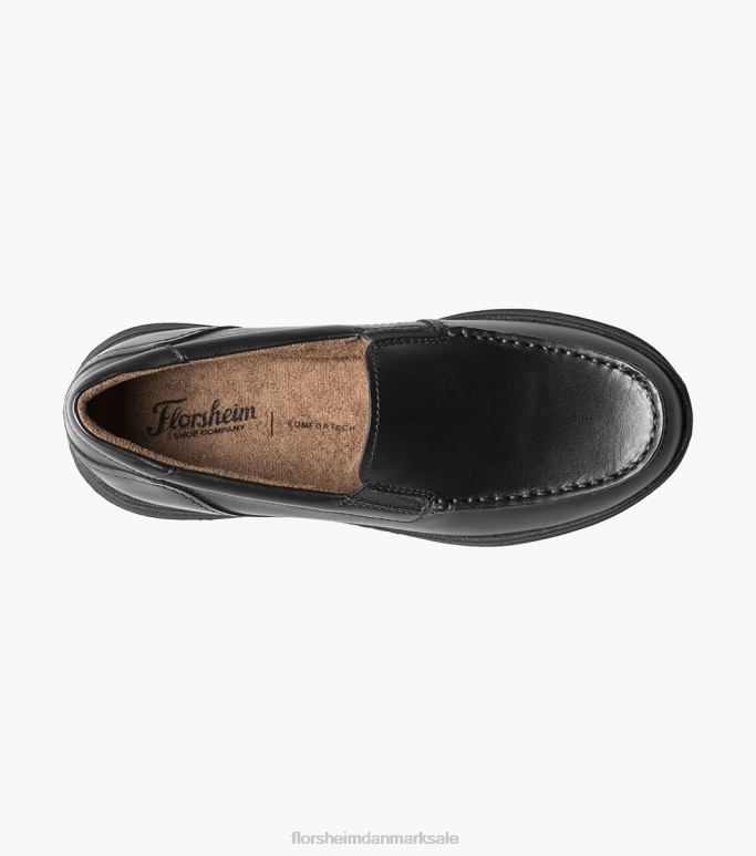 Florsheim børn central jr moc toe venetiansk loafer NF0RV480 fodtøj sort