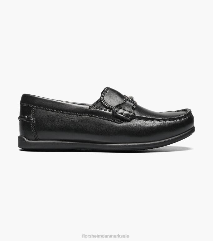 Florsheim børn jasper jr moc toe bit loafer NF0RV499 fodtøj sort