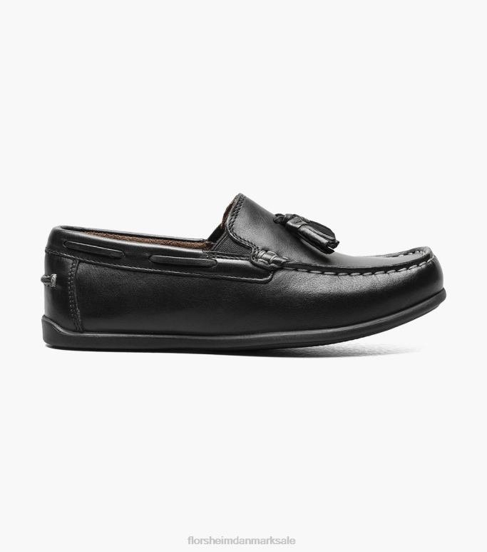 Florsheim børn jasper jr moc toe drop kvast loafer NF0RV475 fodtøj sort