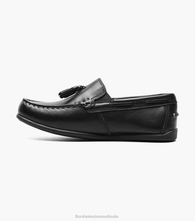 Florsheim børn jasper jr moc toe drop kvast loafer NF0RV475 fodtøj sort