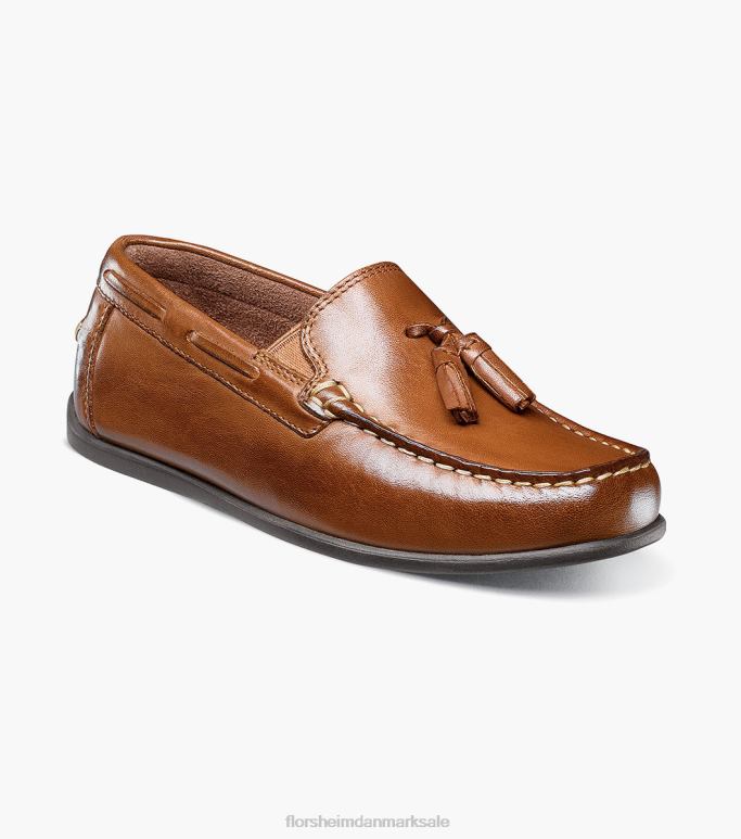 Florsheim børn jasper jr moc toe drop kvast loafer NF0RV477 fodtøj sadelbrun