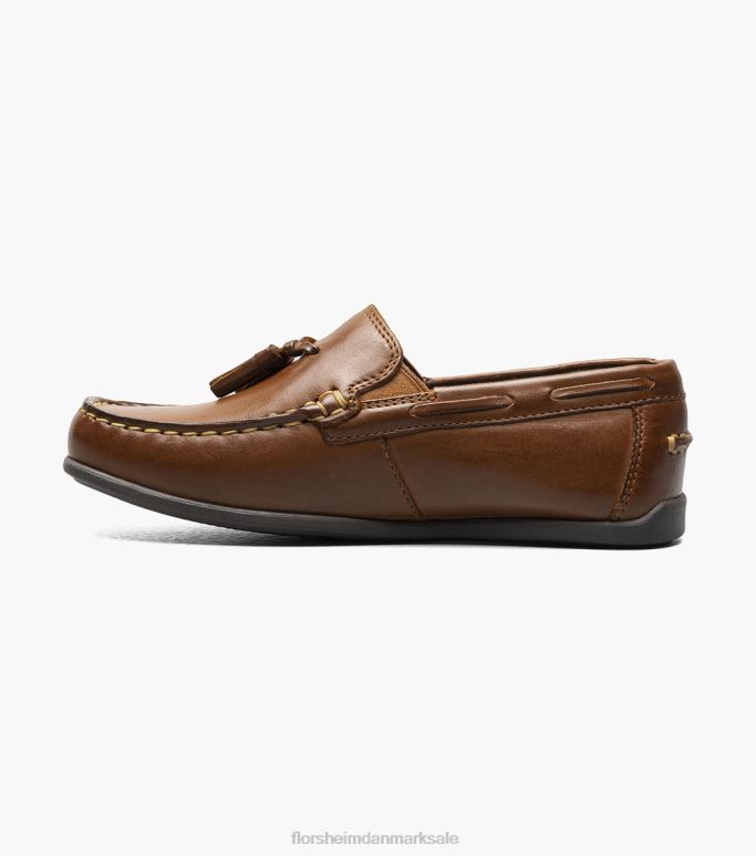 Florsheim børn jasper jr moc toe drop kvast loafer NF0RV477 fodtøj sadelbrun
