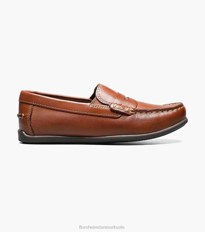 Florsheim børn jasper jr moc toe penny driver NF0RV435 fodtøj sadelbrun