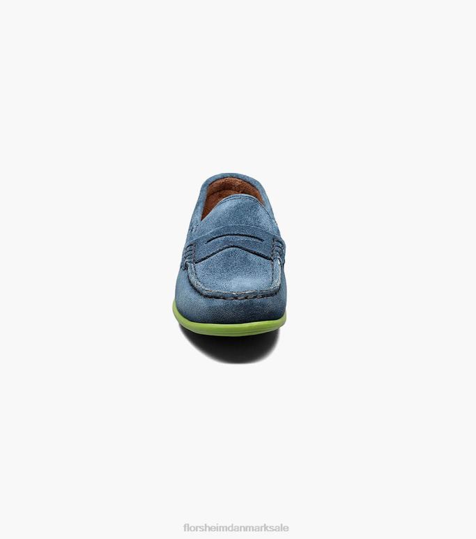 Florsheim børn jasper jr moc toe penny driver NF0RV438 fodtøj blå ruskind