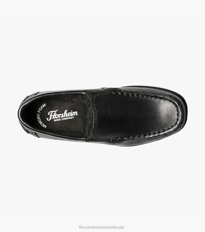 Florsheim børn jasper jr moc toe venetiansk loafer NF0RV431 fodtøj sort