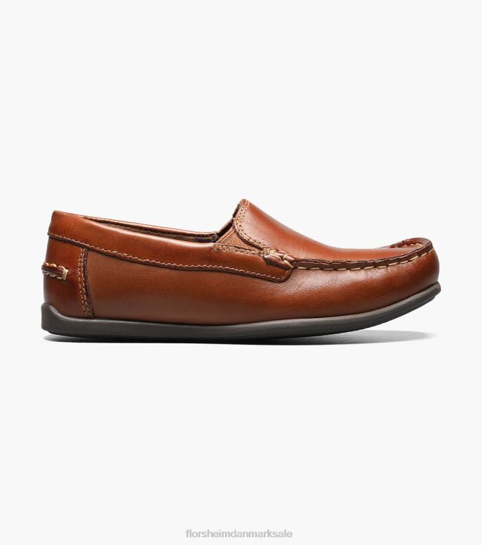 Florsheim børn jasper jr moc toe venetiansk loafer NF0RV432 fodtøj sadelbrun