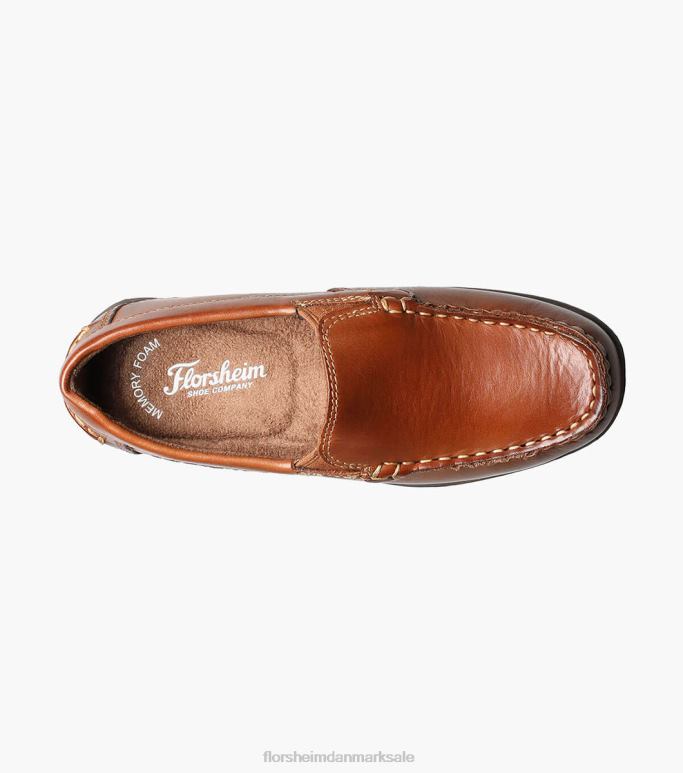Florsheim børn jasper jr moc toe venetiansk loafer NF0RV432 fodtøj sadelbrun