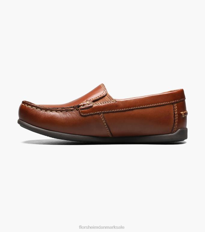 Florsheim børn jasper jr moc toe venetiansk loafer NF0RV432 fodtøj sadelbrun