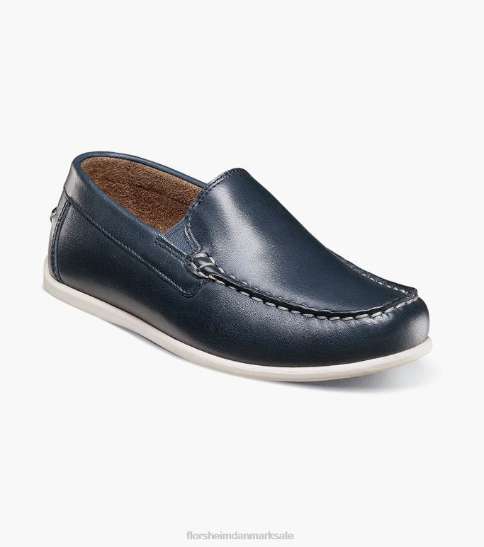 Florsheim børn jasper jr moc toe venetiansk loafer NF0RV434 fodtøj flåde