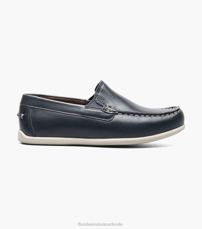 Florsheim børn jasper jr moc toe venetiansk loafer NF0RV434 fodtøj flåde