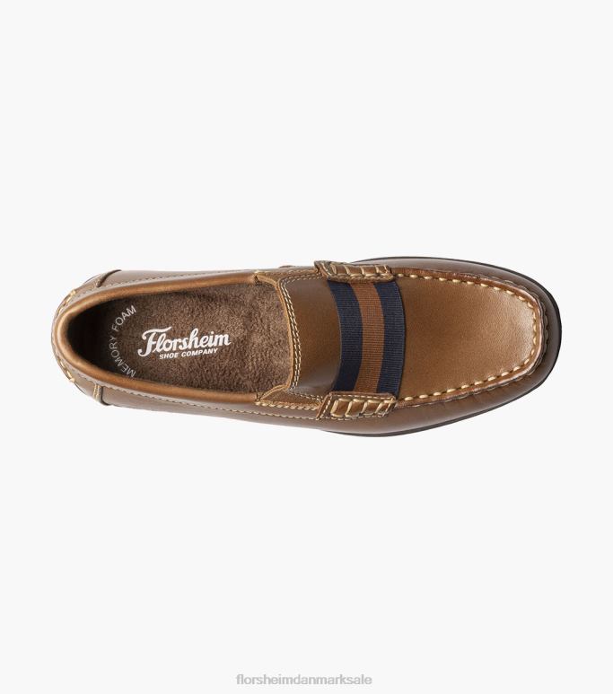 Florsheim børn jasper jr moc tårem loafer NF0RV427 fodtøj sadelbrun