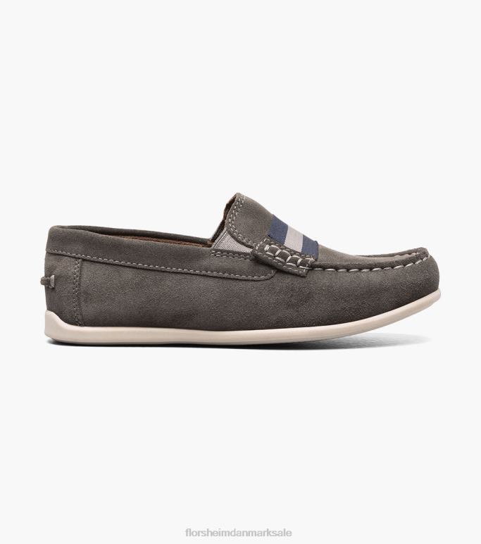 Florsheim børn jasper jr moc tårem loafer NF0RV429 fodtøj grå ruskind