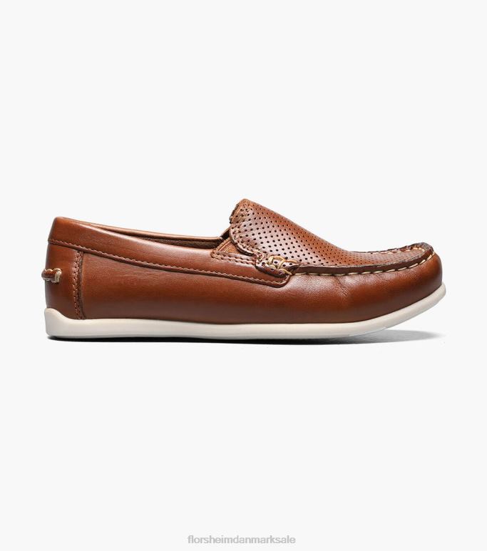 Florsheim børn jasper perf jr moc toe venetiansk loafer NF0RV467 fodtøj sadelbrun