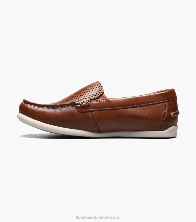 Florsheim børn jasper perf jr moc toe venetiansk loafer NF0RV467 fodtøj sadelbrun