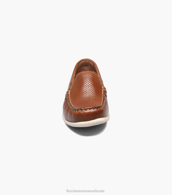 Florsheim børn jasper perf jr moc toe venetiansk loafer NF0RV467 fodtøj sadelbrun