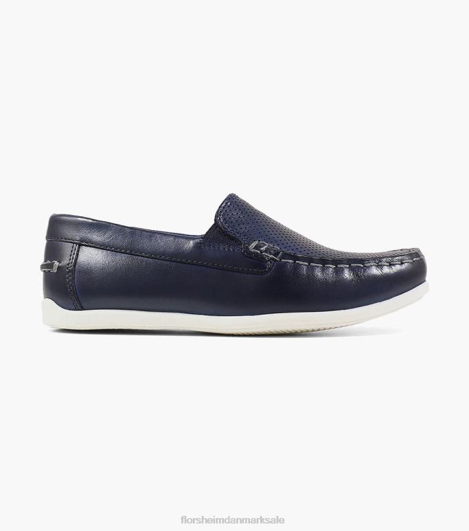Florsheim børn jasper perf jr moc toe venetiansk loafer NF0RV468 fodtøj flåde