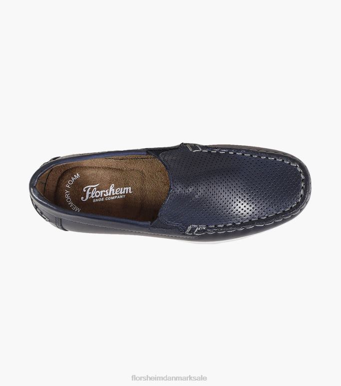 Florsheim børn jasper perf jr moc toe venetiansk loafer NF0RV468 fodtøj flåde