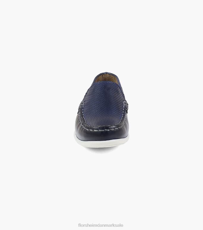 Florsheim børn jasper perf jr moc toe venetiansk loafer NF0RV468 fodtøj flåde