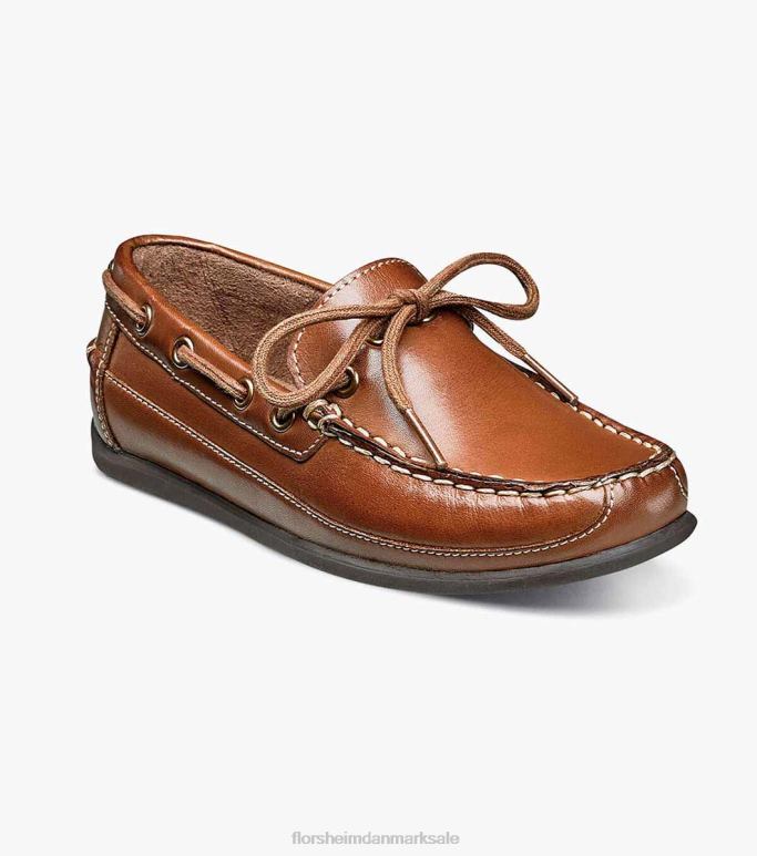 Florsheim børn jasper slips jr moc toe slip on loafer NF0RV466 fodtøj sadelbrun