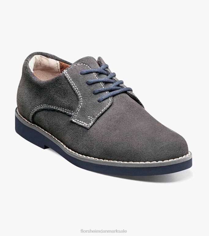 Florsheim børn kearny jr almindelig tå oxford NF0RV462 fodtøj grå ruskind
