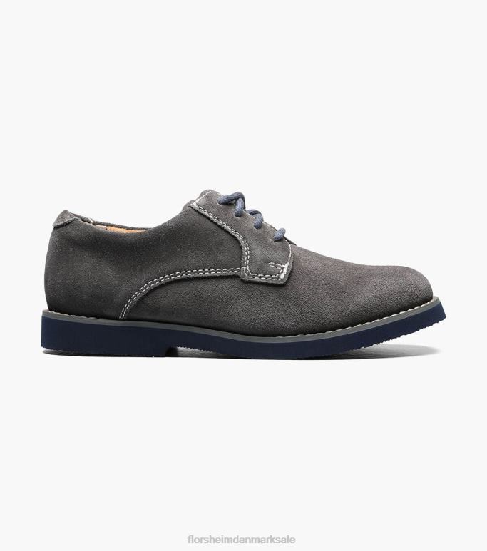 Florsheim børn kearny jr almindelig tå oxford NF0RV462 fodtøj grå ruskind