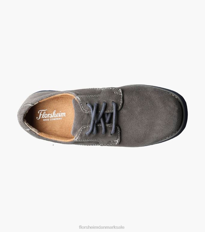 Florsheim børn kearny jr almindelig tå oxford NF0RV462 fodtøj grå ruskind