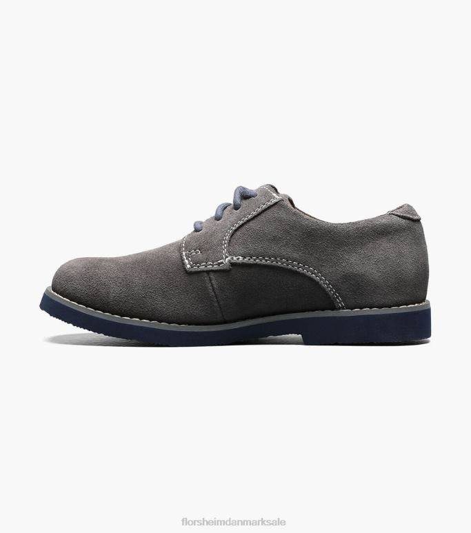 Florsheim børn kearny jr almindelig tå oxford NF0RV462 fodtøj grå ruskind