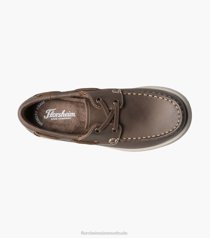 Florsheim børn kroket jr moc toe bådsko NF0RV422 fodtøj brun lm