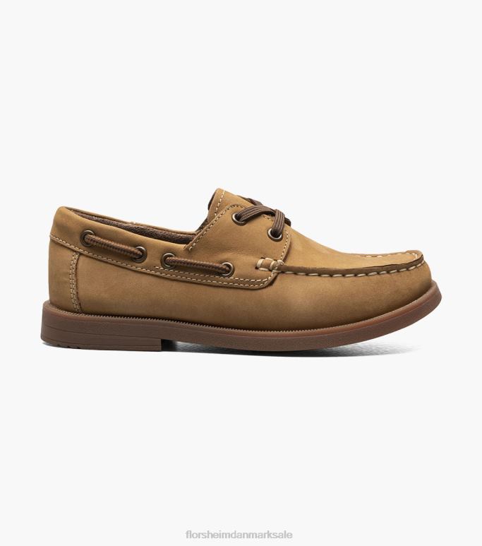 Florsheim børn kroket jr moc toe bådsko NF0RV424 fodtøj tan