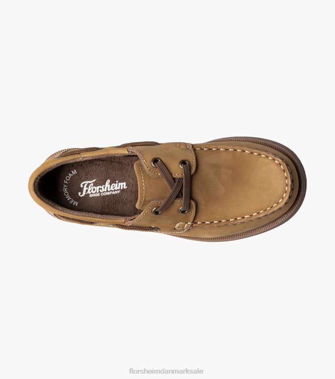 Florsheim børn kroket jr moc toe bådsko NF0RV424 fodtøj tan